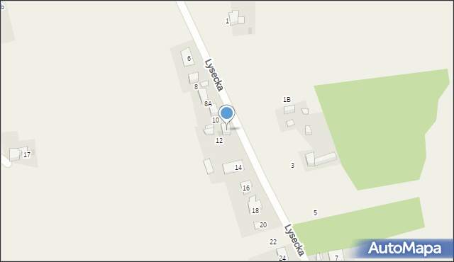 Bogunice, Lysecka, 12a, mapa Bogunice