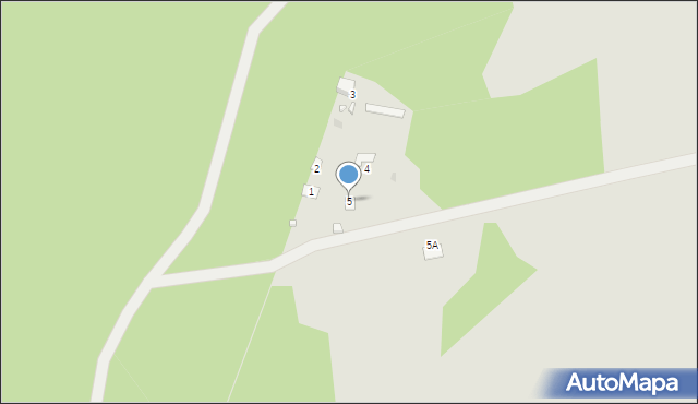 Brok, Łysa Góra, 5, mapa Brok