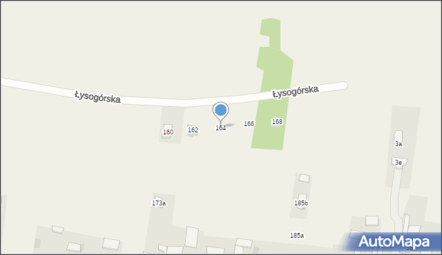 Górno, Łysogórska, 164, mapa Górno