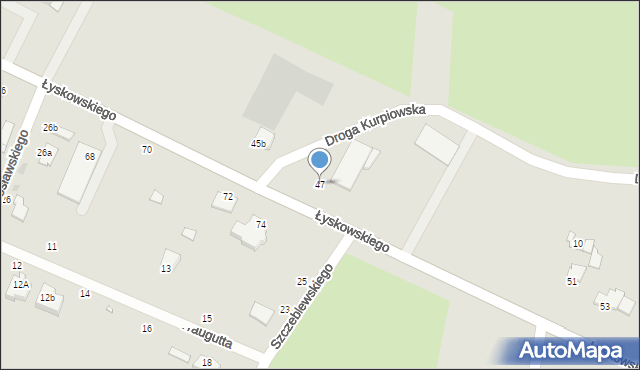 Grudziądz, Łyskowskiego Ignacego, 47, mapa Grudziądza