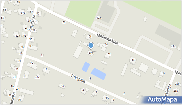 Grudziądz, Łyskowskiego Ignacego, 60a, mapa Grudziądza