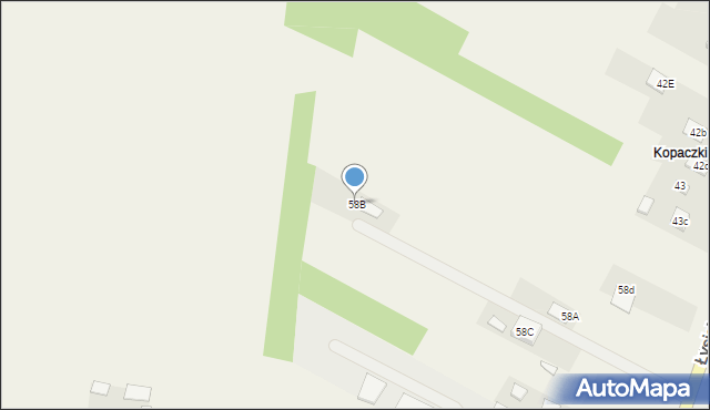 Krajno-Parcele, Łysicka, 79c, mapa Krajno-Parcele