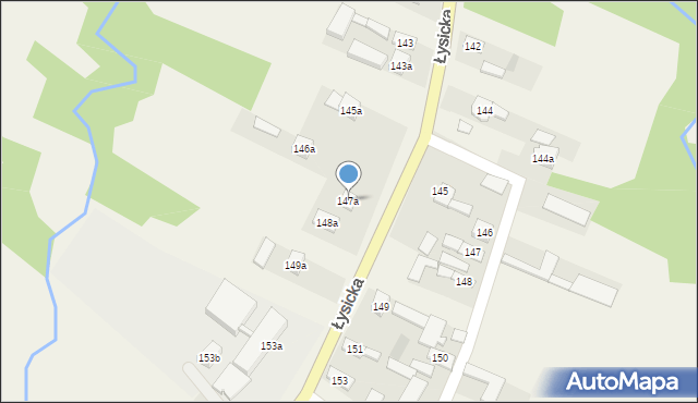 Krajno Pierwsze, Łysicka, 173, mapa Krajno Pierwsze