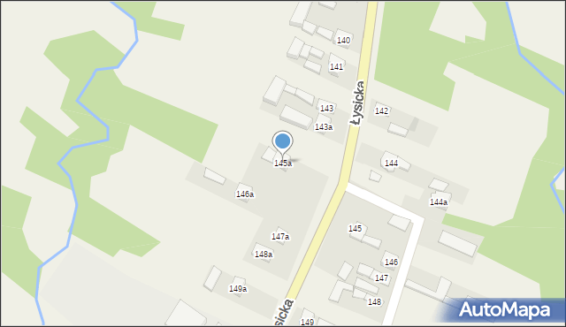 Krajno Pierwsze, Łysicka, 177, mapa Krajno Pierwsze