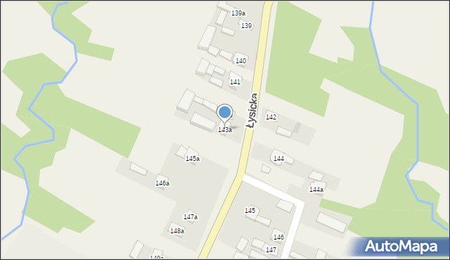 Krajno Pierwsze, Łysicka, 179, mapa Krajno Pierwsze