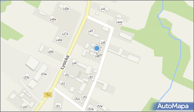 Krajno Pierwsze, Łysicka, 226, mapa Krajno Pierwsze