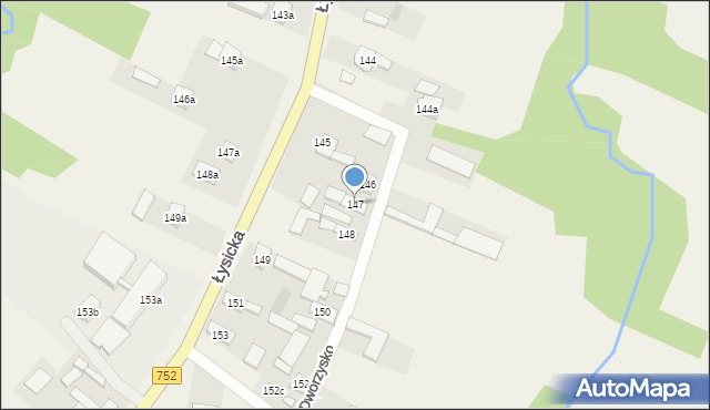 Krajno Pierwsze, Łysicka, 228, mapa Krajno Pierwsze