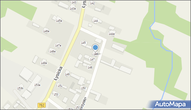 Krajno Pierwsze, Łysicka, 230, mapa Krajno Pierwsze