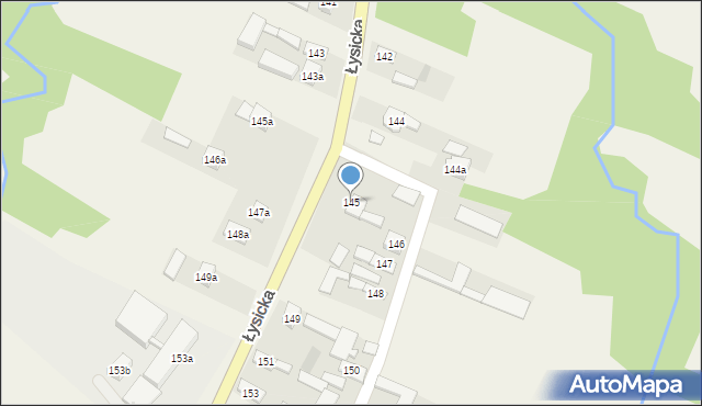 Krajno Pierwsze, Łysicka, 232, mapa Krajno Pierwsze