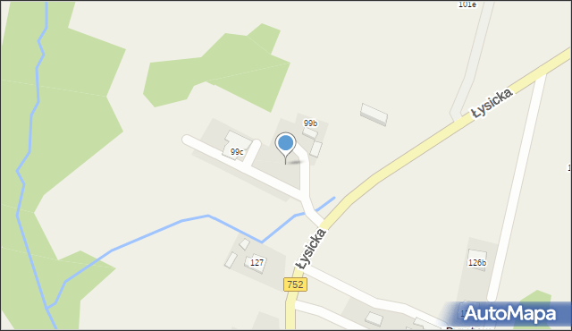 Krajno Pierwsze, Łysicka, 233, mapa Krajno Pierwsze