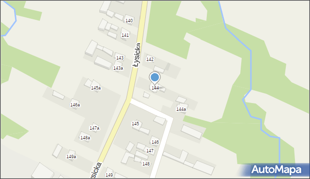 Krajno Pierwsze, Łysicka, 234, mapa Krajno Pierwsze