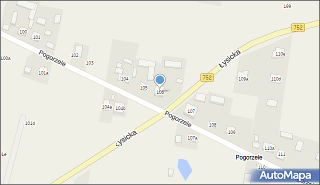 Krajno Pierwsze, Łysicka, 249, mapa Krajno Pierwsze