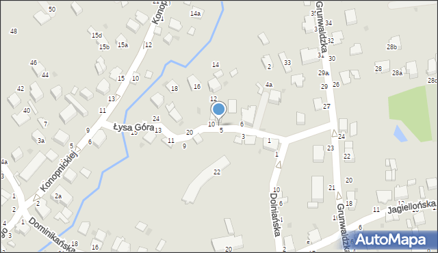 Łańcut, Łysa Góra, 8, mapa Łańcut