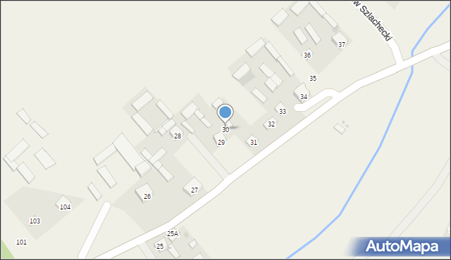 Łychów Szlachecki, Łychów Szlachecki, 30, mapa Łychów Szlachecki