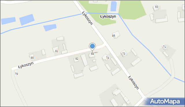 Łykoszyn, Łykoszyn, 84, mapa Łykoszyn