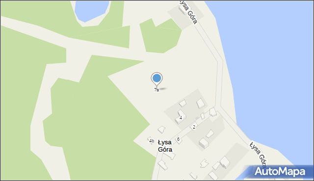 Łysa Góra, Łysa Góra, 7a, mapa Łysa Góra