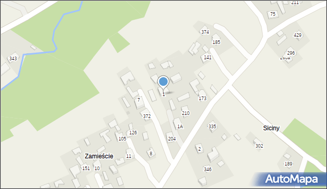 Łysa Góra, Łysa Góra, 1, mapa Łysa Góra