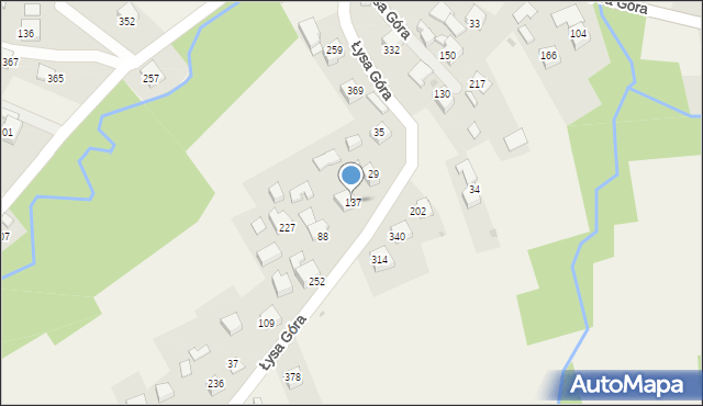 Łysa Góra, Łysa Góra, 137, mapa Łysa Góra