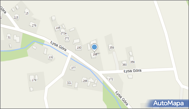 Łysa Góra, Łysa Góra, 148, mapa Łysa Góra