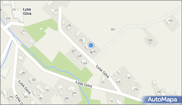 Łysa Góra, Łysa Góra, 18, mapa Łysa Góra