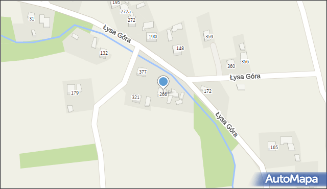 Łysa Góra, Łysa Góra, 266, mapa Łysa Góra