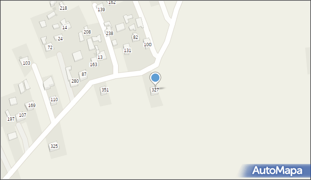 Łysa Góra, Łysa Góra, 327, mapa Łysa Góra