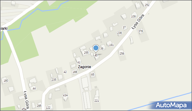 Łysa Góra, Łysa Góra, 40, mapa Łysa Góra