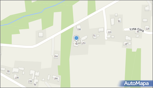 Łysa Góra, Łysa Góra, 52, mapa Łysa Góra
