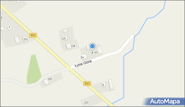 Łysa Góra, Łysa Góra, 5, mapa Łysa Góra