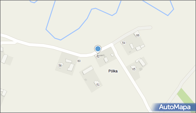 Łysaków, Łysaków, 62, mapa Łysaków