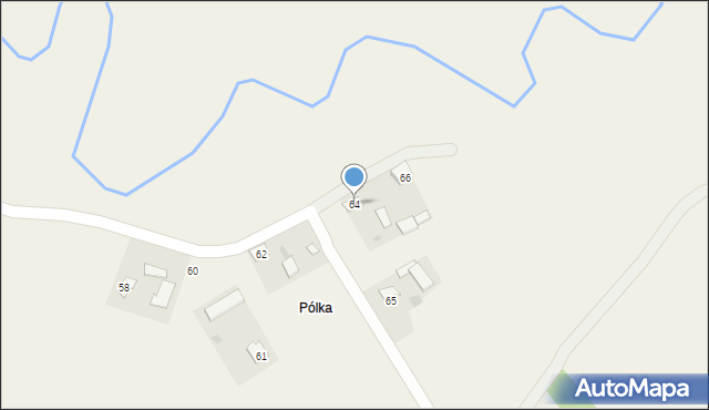 Łysaków, Łysaków, 64, mapa Łysaków