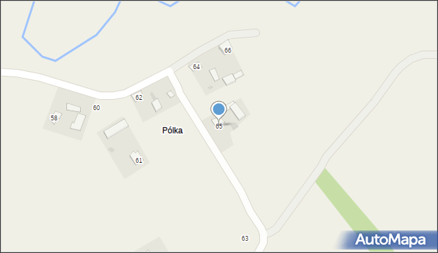 Łysaków, Łysaków, 65, mapa Łysaków