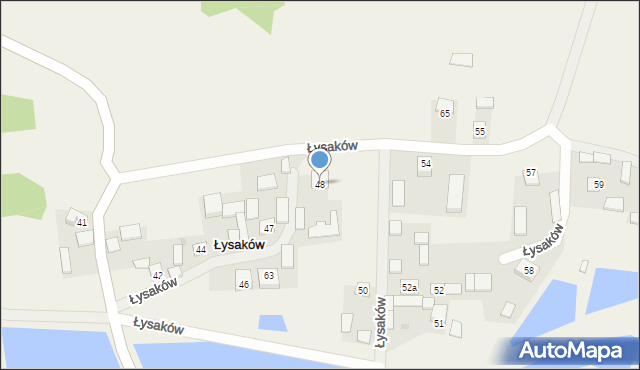 Łysaków, Łysaków, 48, mapa Łysaków