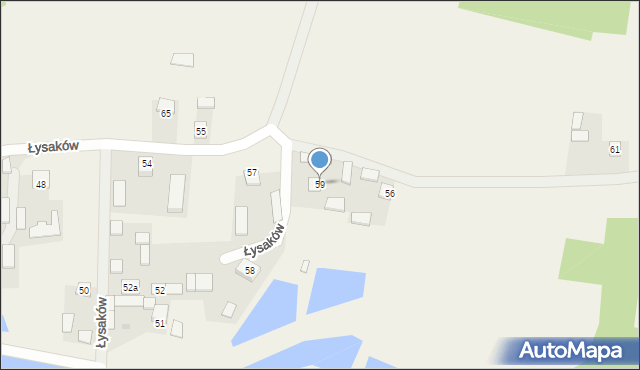 Łysaków, Łysaków, 59, mapa Łysaków