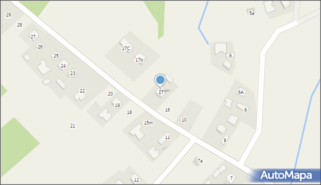 Łysaków, Łysaków, 17, mapa Łysaków