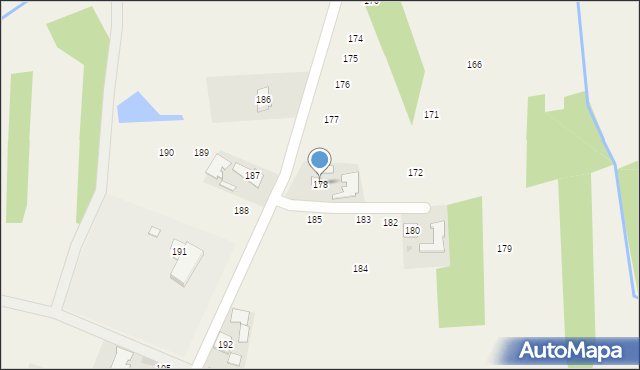 Łysaków, Łysaków, 178, mapa Łysaków