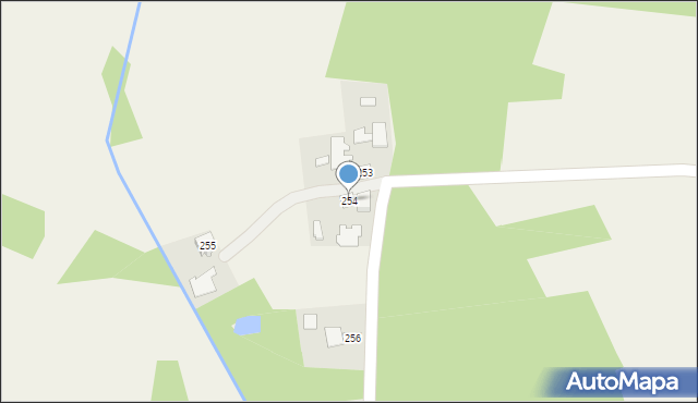 Łysaków, Łysaków, 254, mapa Łysaków