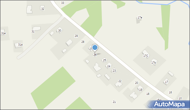 Łysaków, Łysaków, 26, mapa Łysaków