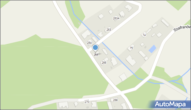 Łysaków, Łysaków, 265, mapa Łysaków