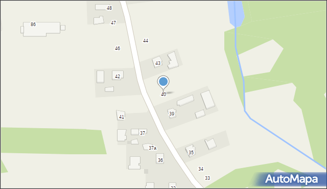 Łysaków, Łysaków, 40, mapa Łysaków