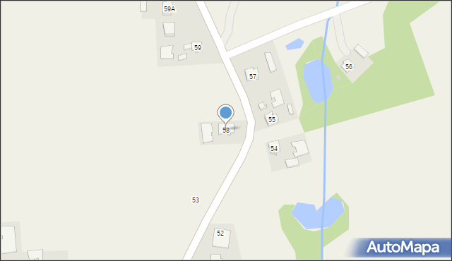 Łysaków, Łysaków, 58, mapa Łysaków