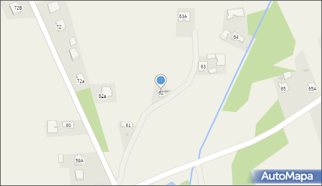 Łysaków, Łysaków, 62, mapa Łysaków