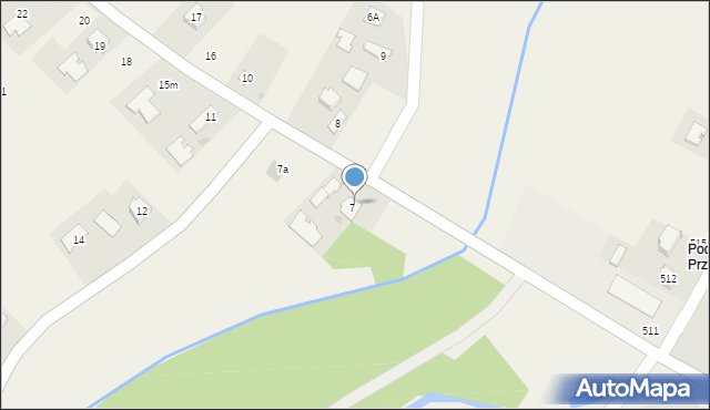 Łysaków, Łysaków, 7b, mapa Łysaków