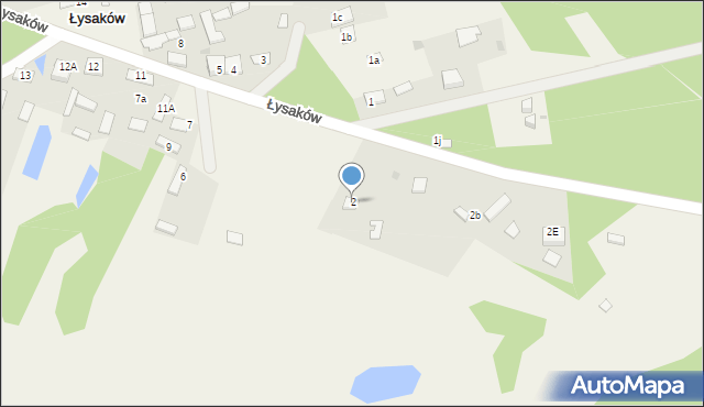 Łysaków, Łysaków, 2, mapa Łysaków