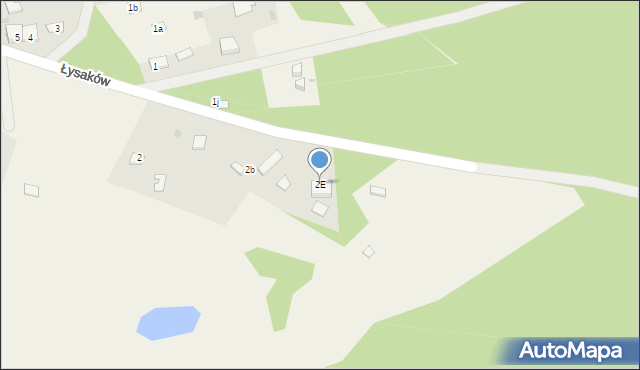 Łysaków, Łysaków, 2E, mapa Łysaków
