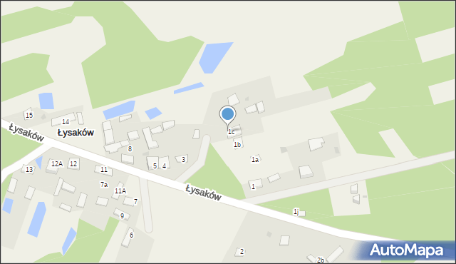 Łysaków, Łysaków, 3a, mapa Łysaków