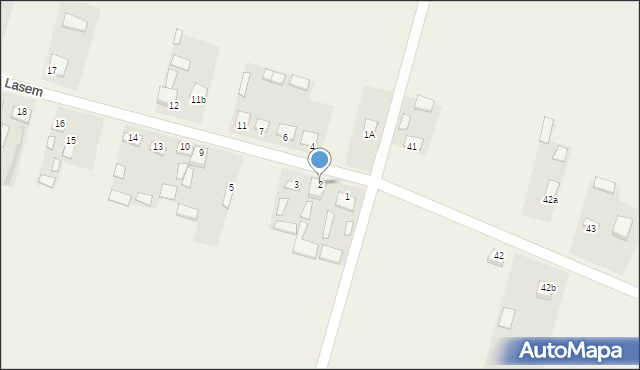 Łysaków pod Lasem, Łysaków pod Lasem, 2, mapa Łysaków pod Lasem