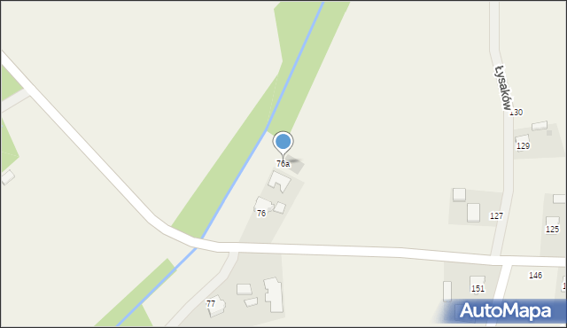 Łysakówek, Łysakówek, 76a, mapa Łysakówek