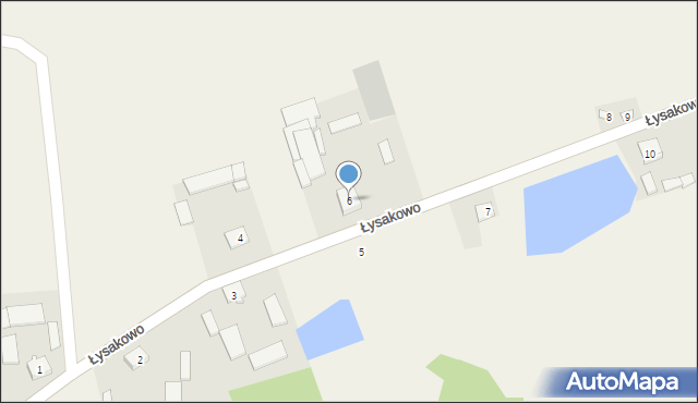 Łysakowo, Łysakowo, 6, mapa Łysakowo