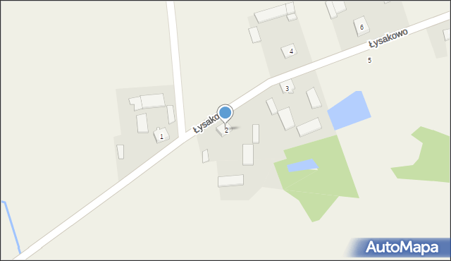 Łysakowo, Łysakowo, 2, mapa Łysakowo